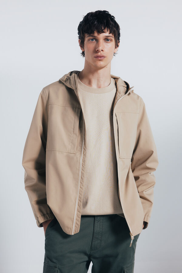 Springfield Parka t&eacute;cnica castanho