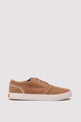 Springfield Zapatilla piel casual beige