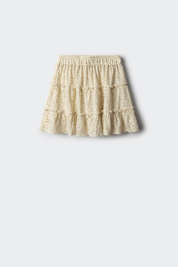 Springfield Kids Falda flores niña blanco