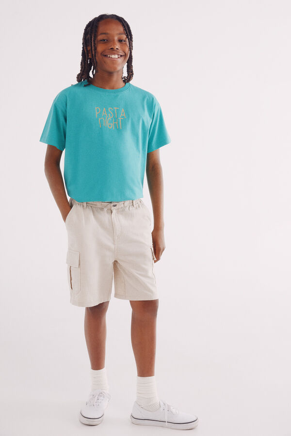 Springfield Kids Camiseta pasta ni&ntilde;o estampado