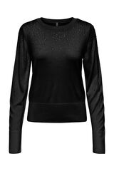 Only Jersey con brillos negro