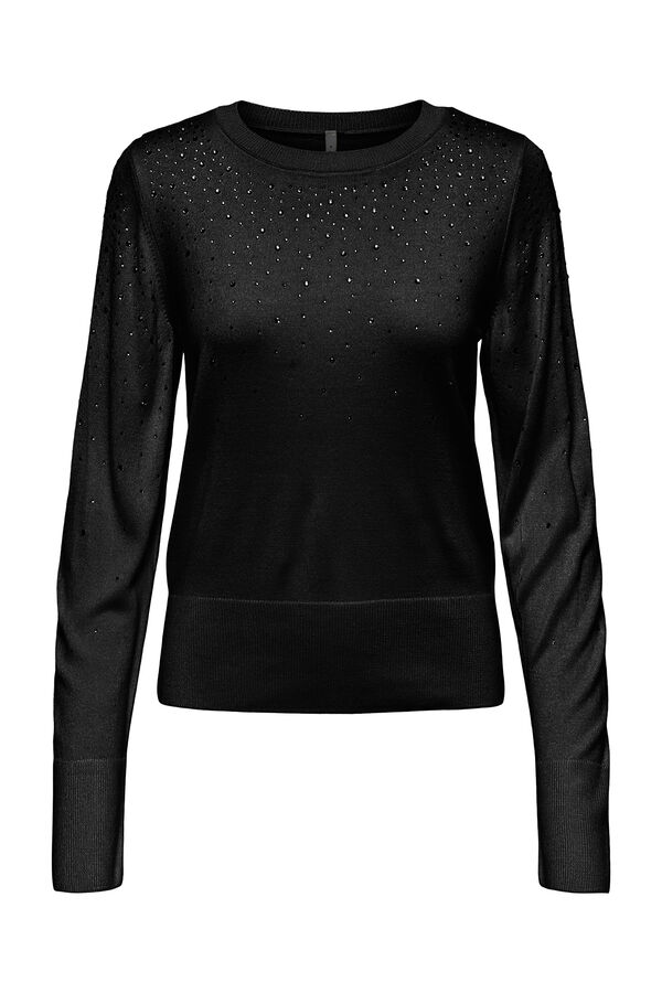 Only Jersey con brillos negro