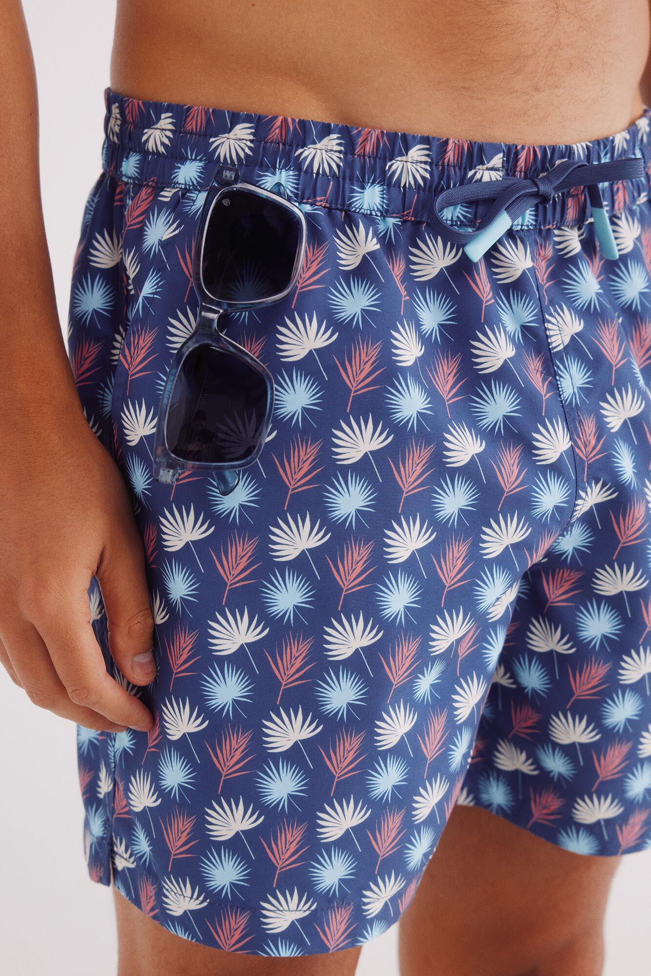 Springfield Ba&ntilde;ador estampado hojas