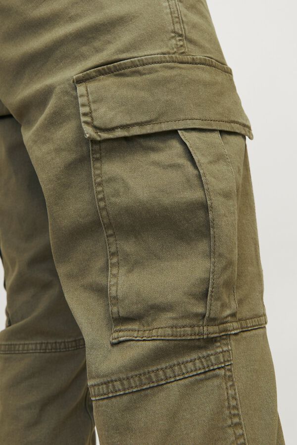JJ REBEL Pantal&oacute;n cargo con algod&oacute;n verde