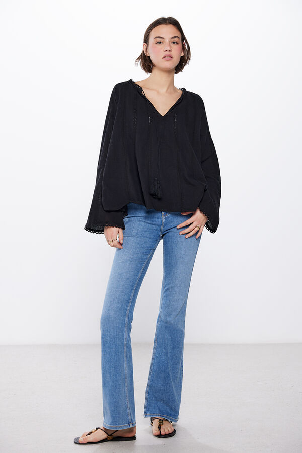 Springfield Blusa Delicacy preto