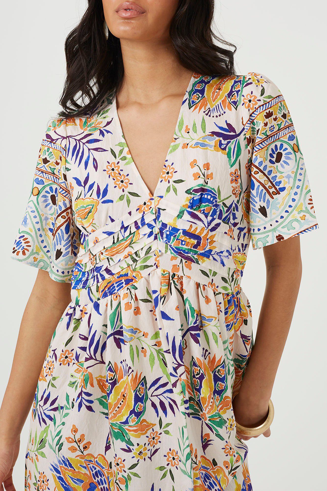 Brave Soul Vestido largo estampado