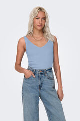 JDY Top de malha com alças azul