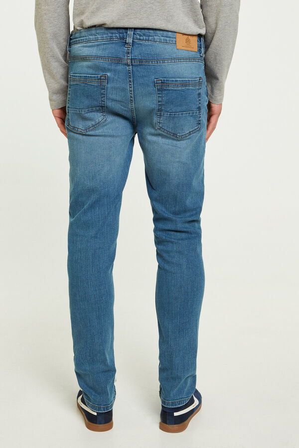 Springfield Jeans slim ligero lavado medio azul medio