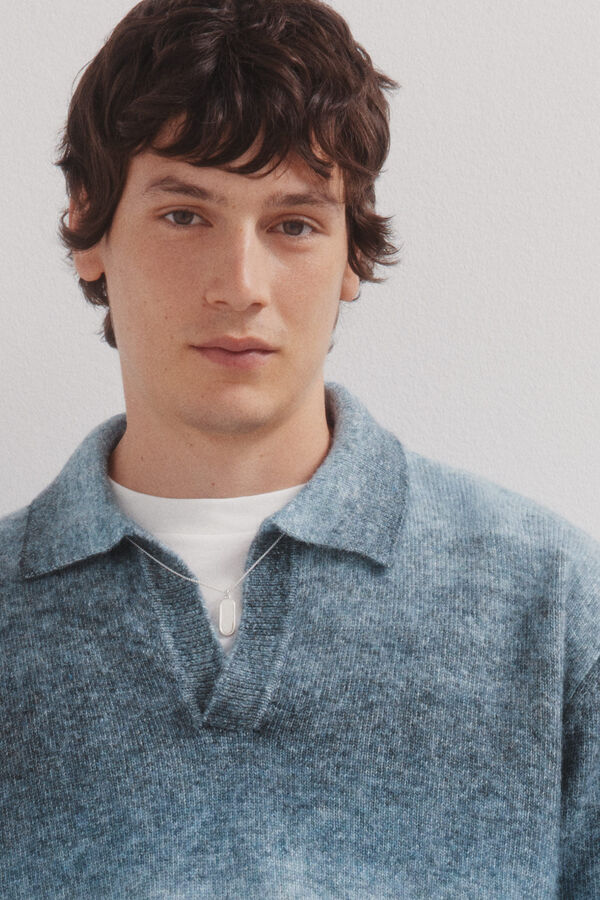 Springfield Jersey cuello polo azul