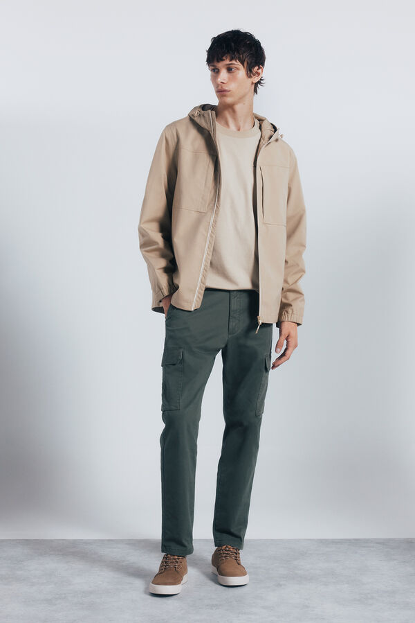 Springfield Parka t&eacute;cnica castanho