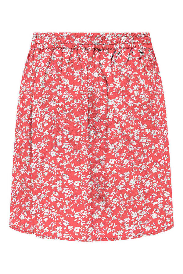 Only Falda mini estampada rojo