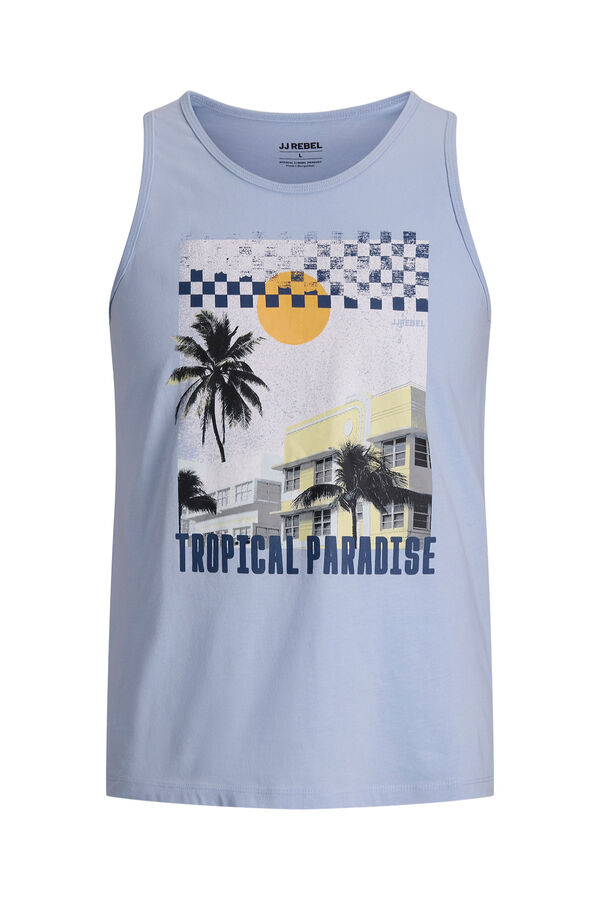 JJ REBEL T-shirt al&ccedil;as estampada azul