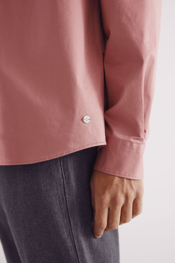 Springfield Camisa vestir elástica rosa