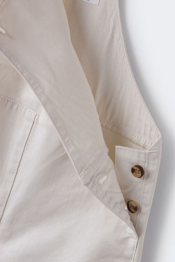 Springfield Kids Jardineiras folhos menina bege