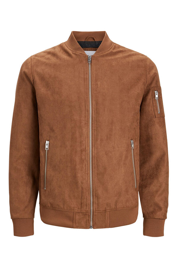 Jack & Jones Casaco bomber efeito pele cru