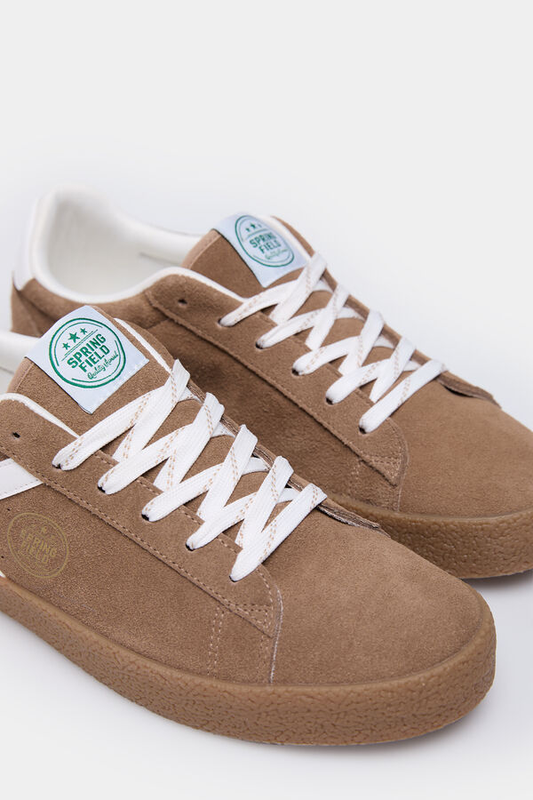 Springfield Zapatilla deportiva piel varsity beige