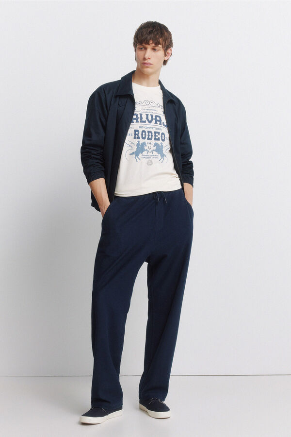 Springfield Pantal&oacute;n jogger recto azul