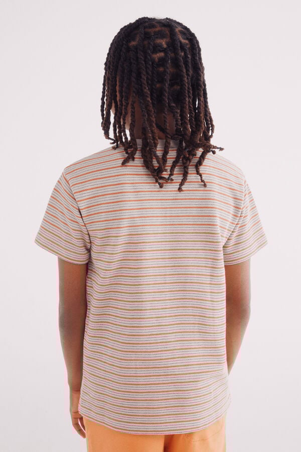 Springfield Kids Camiseta multiraya ni&ntilde;o beige