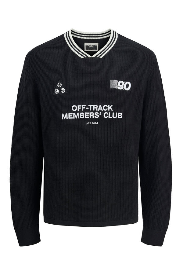 Jack & Jones Sudadera de punto negro