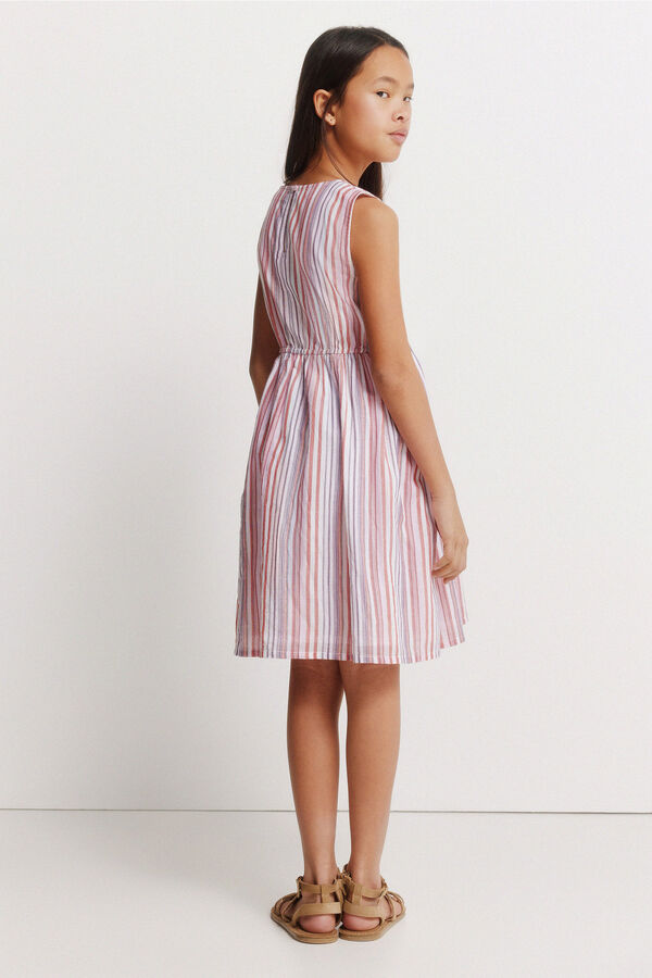 Springfield Kids Vestido para menina em lurex rosa