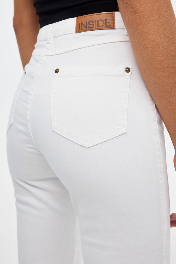 Inside Pantal&oacute;n Skinny High Rise blanco