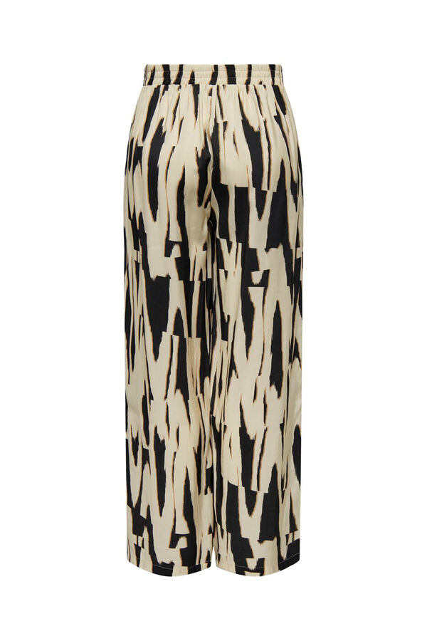 Only Pantal&oacute;n fluido ancho negro