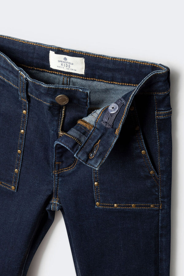 Springfield Kids Pantal&oacute;n Kick flare Tachas ni&ntilde;a azul