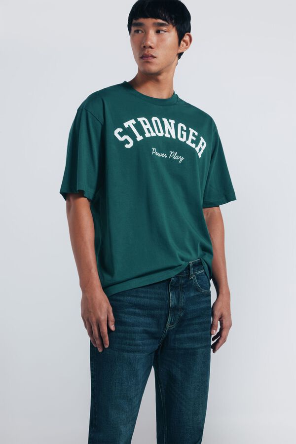 Springfield Jeans lavado oscuro regular fit turquesa