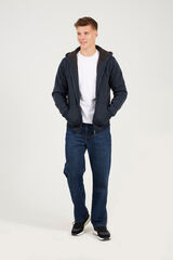 Brave Soul Sudadera con capucha y borrego gris