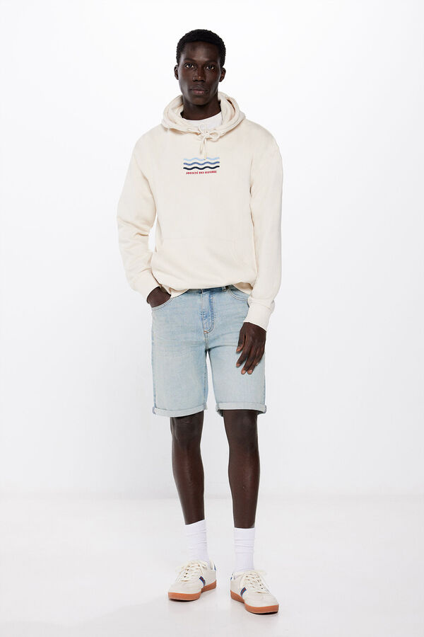 Springfield Bermuda vaquera slim turquesa