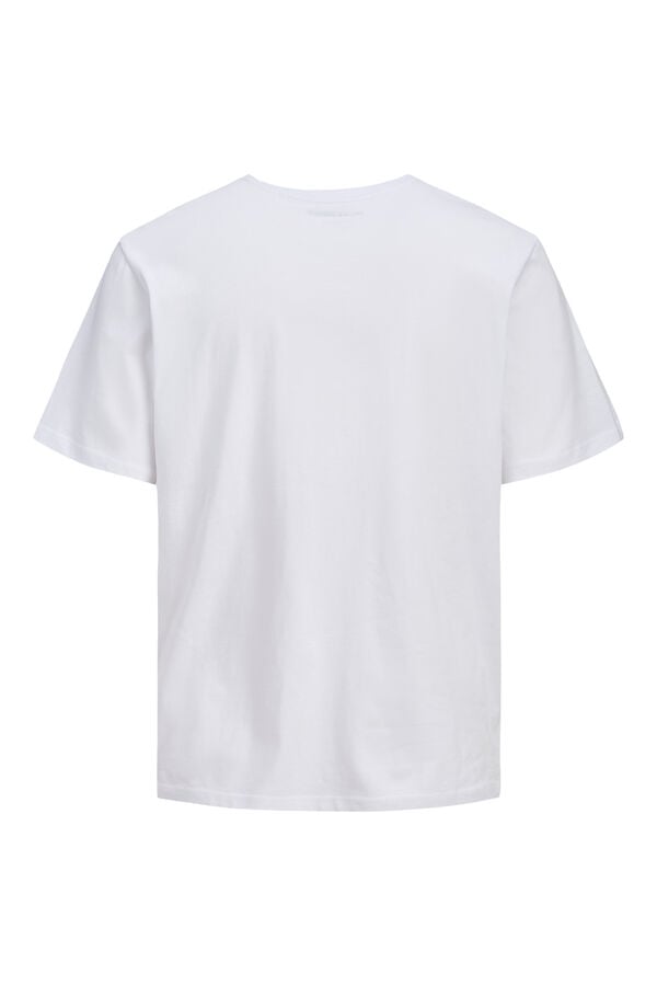 Jack & Jones Camiseta de algod&oacute;n estampada blanco