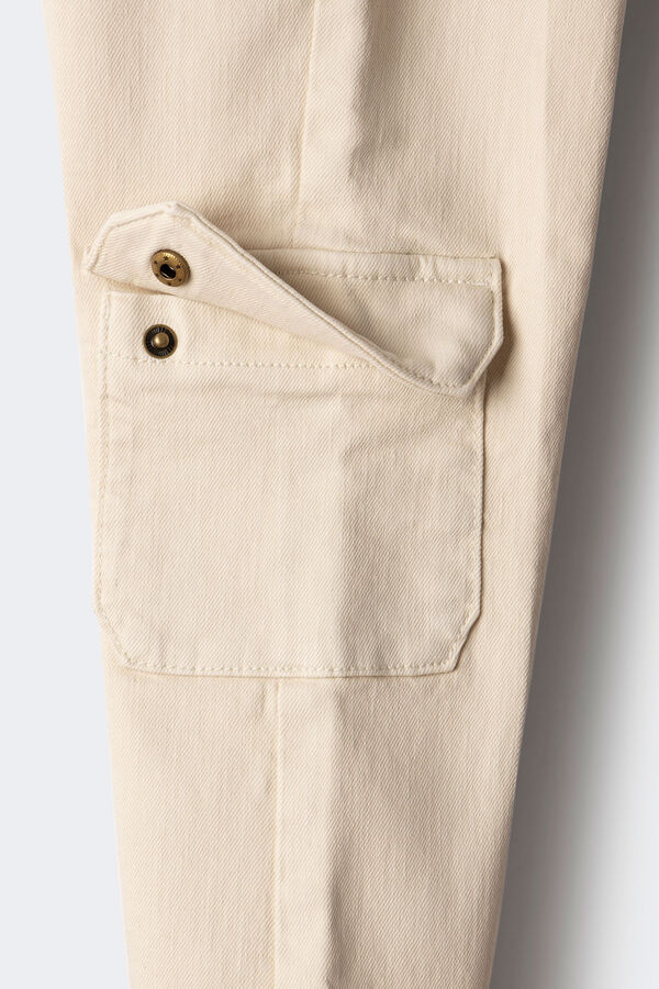 Springfield Kids Pantalón cargo flare niña beige