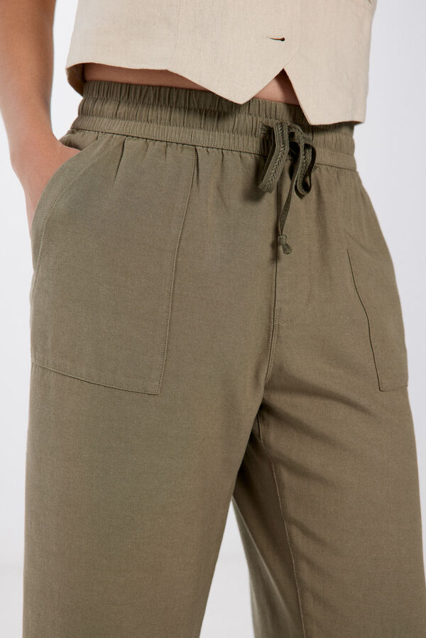 Springfield Cal&ccedil;as jogger algod&atilde;o lyocell bege