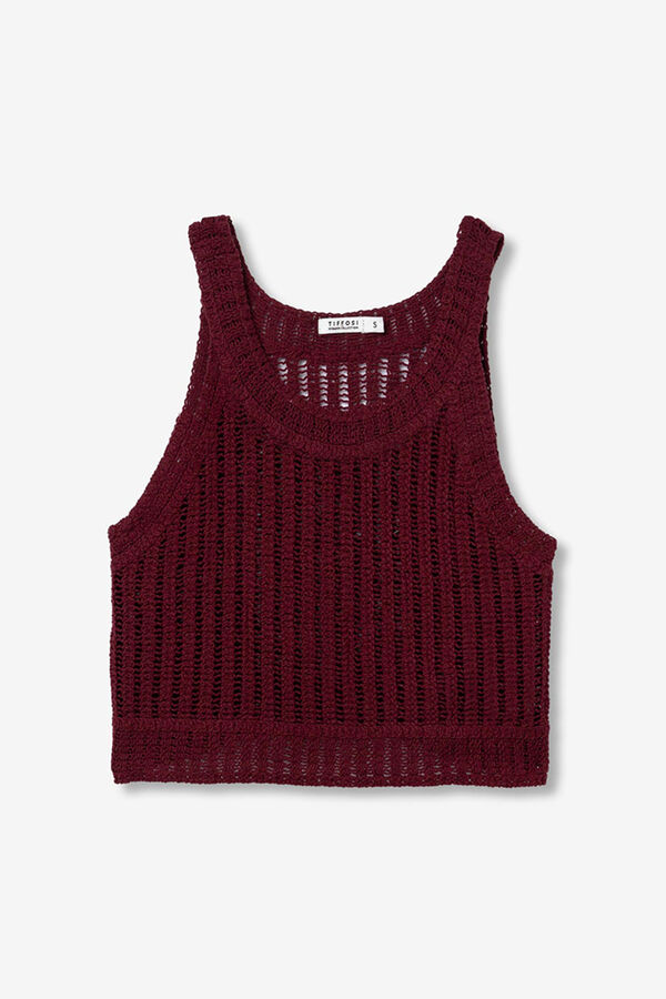 Tiffosi Top de Crochê estampado