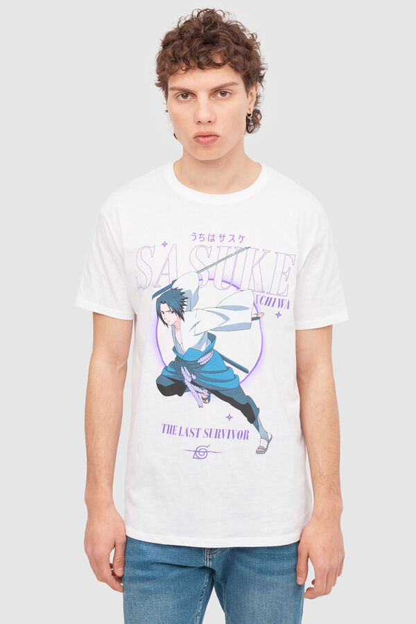 Inside Camiseta Estampado Naruto blanco