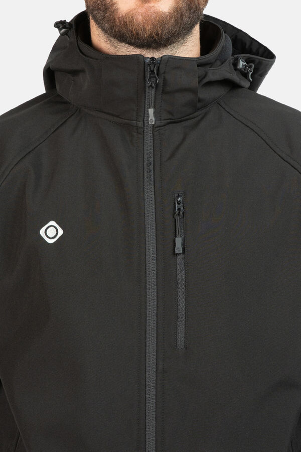 Izas Chaqueta Cortavientos Softshell Haiti negro