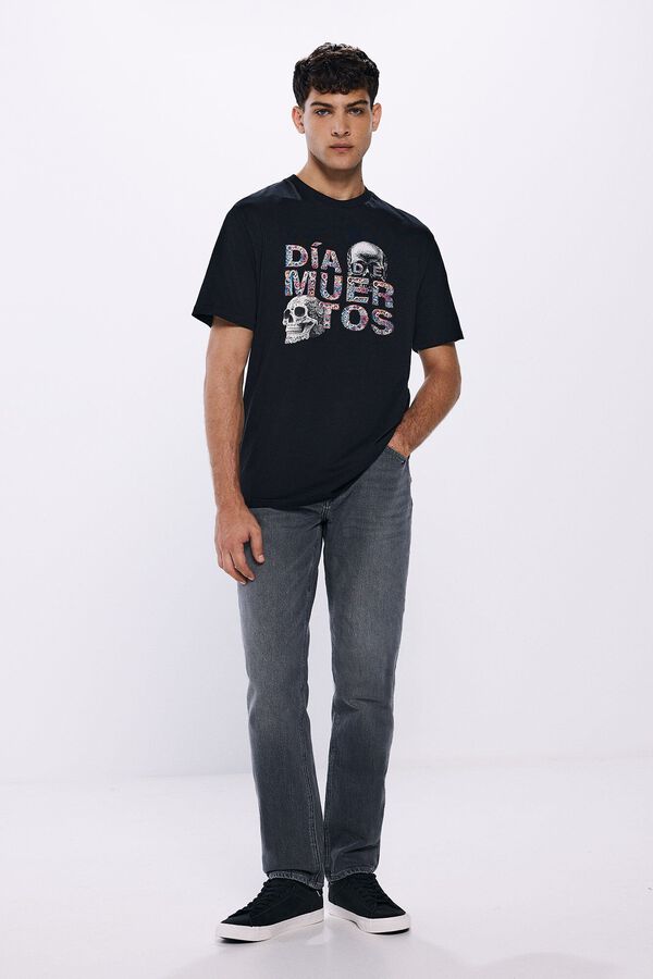 Springfield camiseta dia dos mortos preto