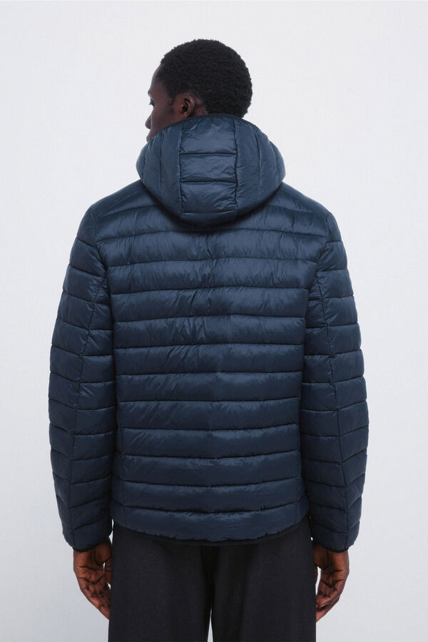 Springfield Casaco acolchoado com capuz azul