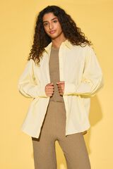 Noisy May Camisa de manga larga oversize amarillo