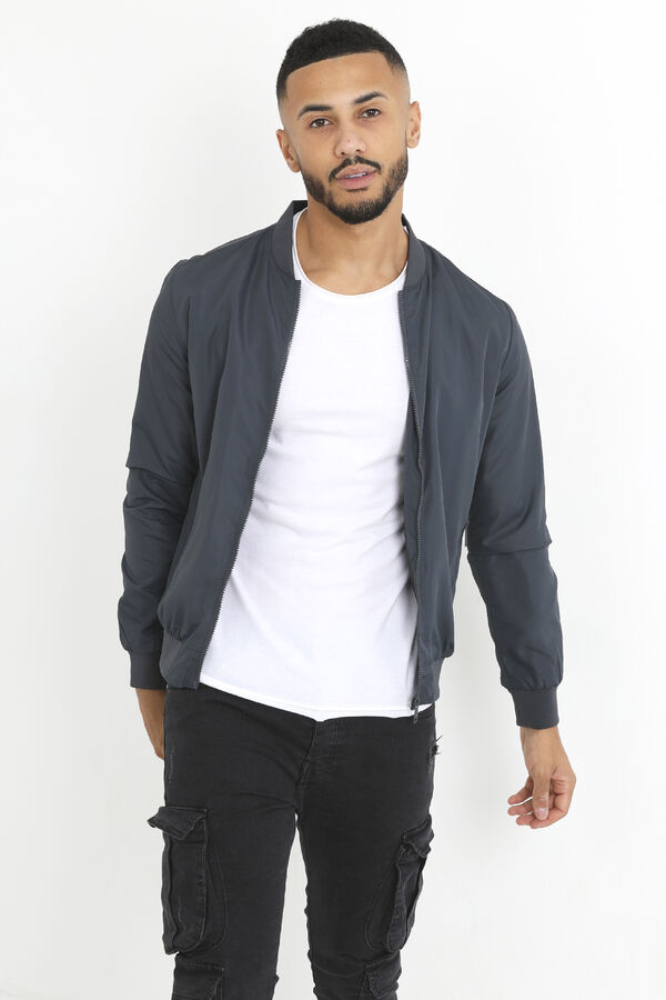 Brave Soul Chaqueta bomber gris