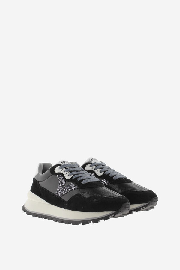 Victoria Zapatillas metalizadas negro