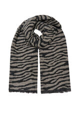 Only Bufanda animal print gris