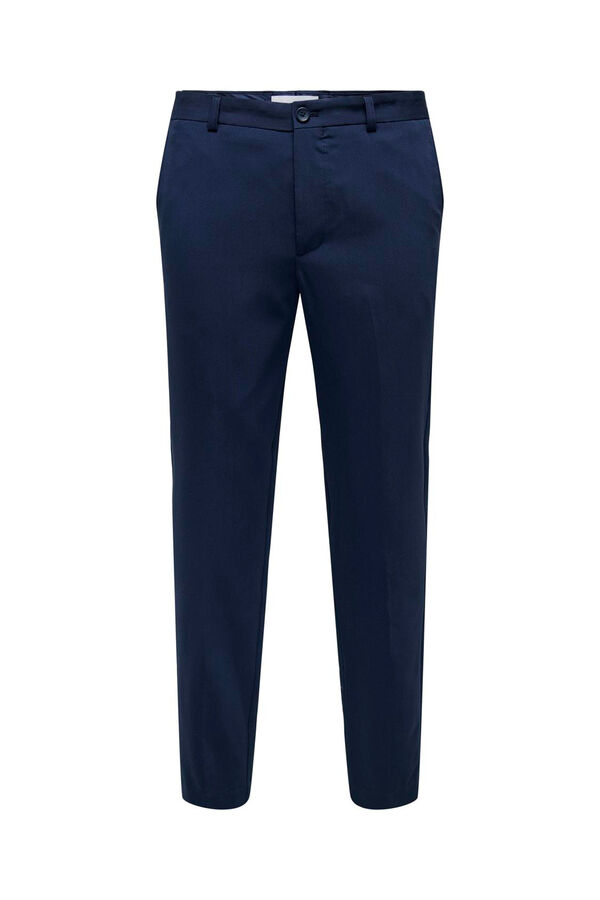 Only & Sons Calça de terno slim fit para homem azul