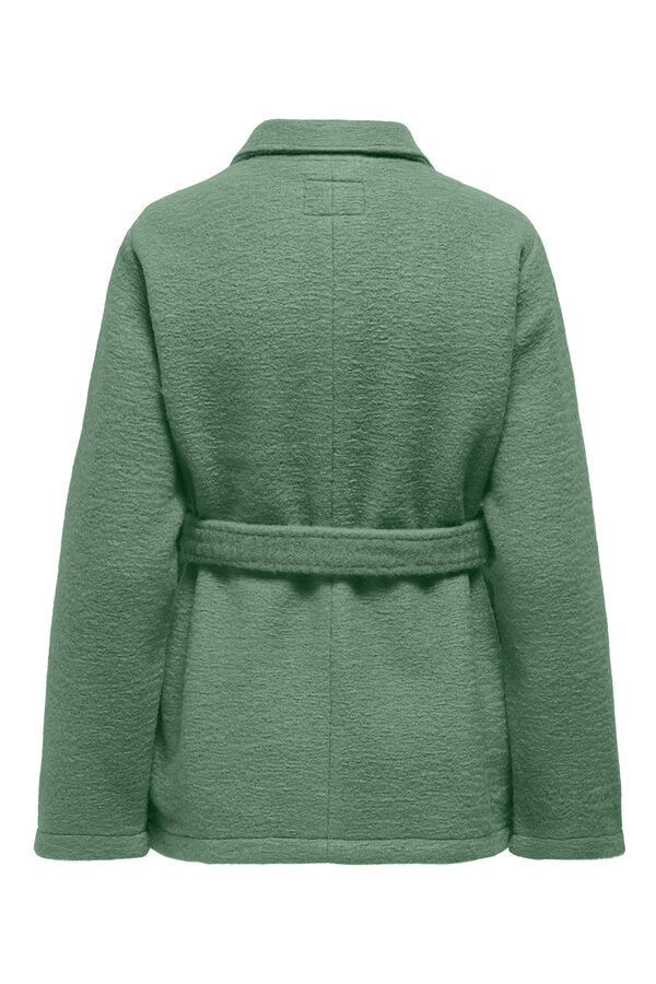 Only Trench de pa&ntilde;o verde