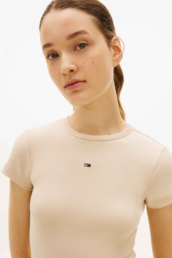 Tommy Jeans Vestido curto bege