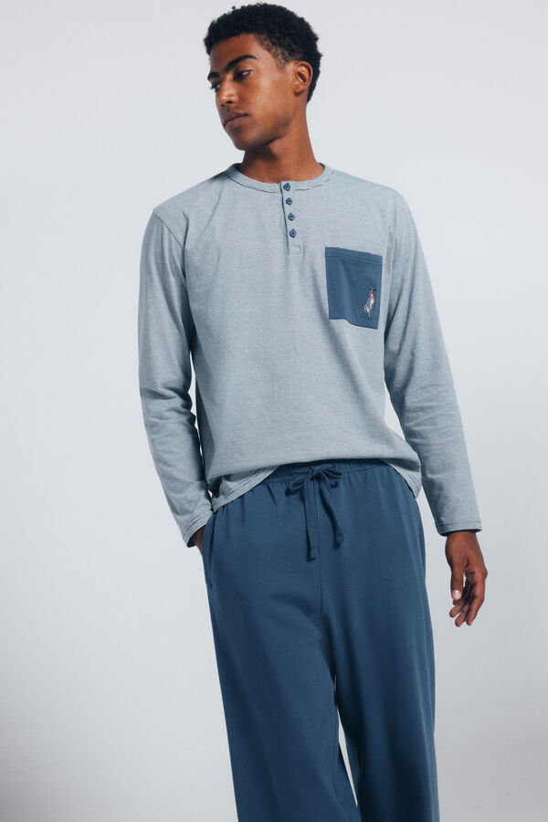 Springfield Pijama comprido azul