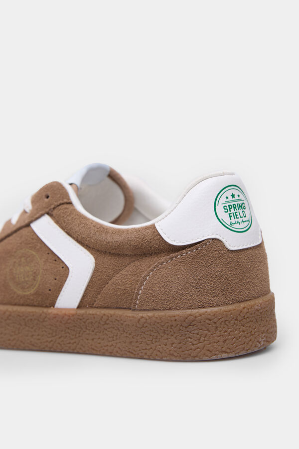 Springfield Zapatilla deportiva piel varsity beige