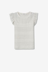 Tiffosi Jersey de Punto con Bordado blanco