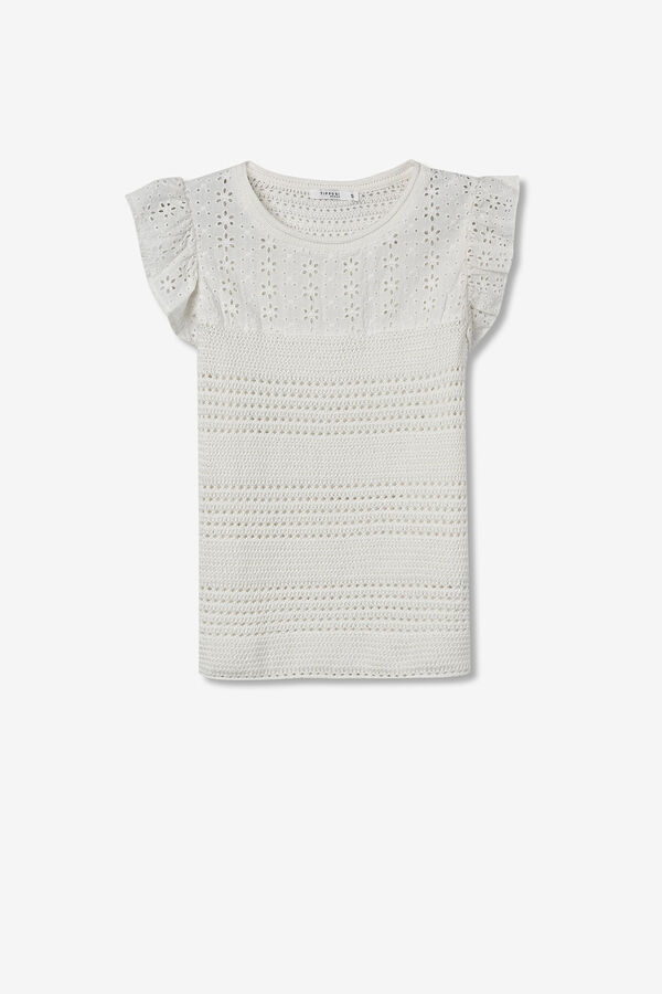 Tiffosi Jersey de Punto con Bordado blanco
