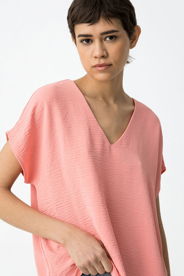 Tiffosi Blusa acetinada borgonha